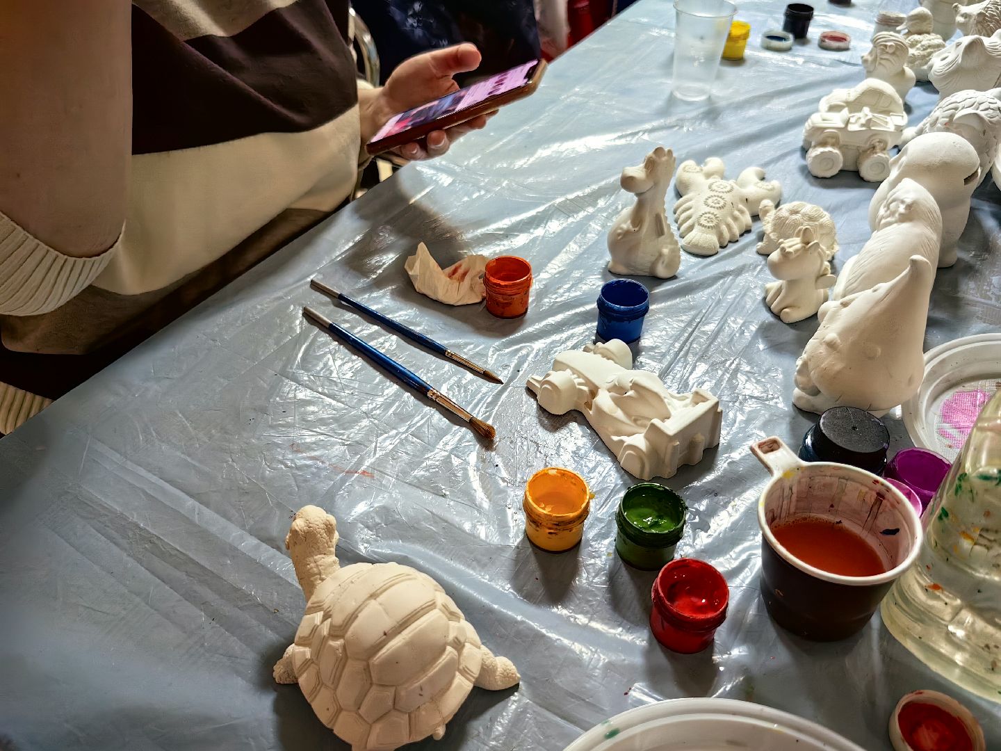 фигурки из гипса, роспись, мастер-класс, год семьи,