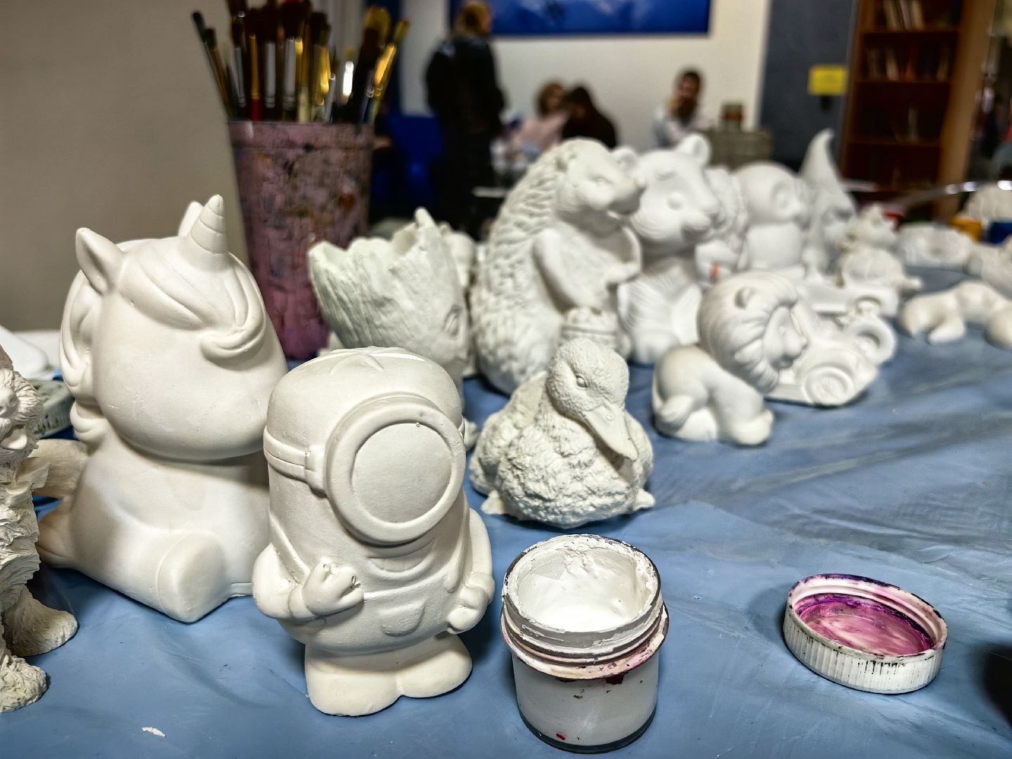 фигурки из гипса, роспись, мастер-класс, год семьи,