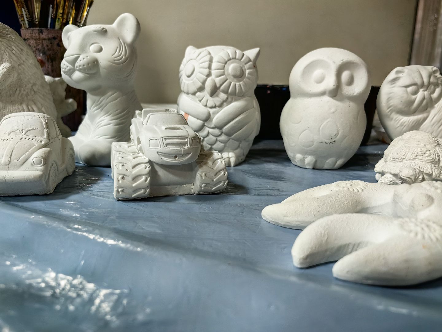 фигурки из гипса, роспись, мастер-класс, год семьи,