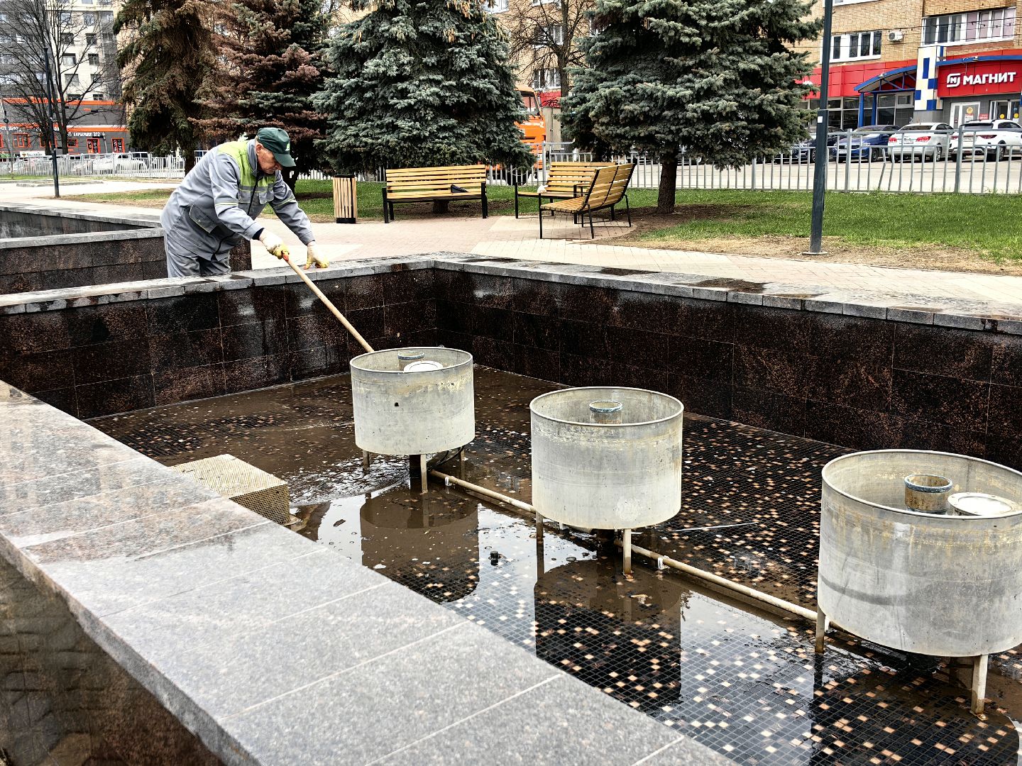 фонтаны, площадь, летний сезон, открытие сезона фонтанов,