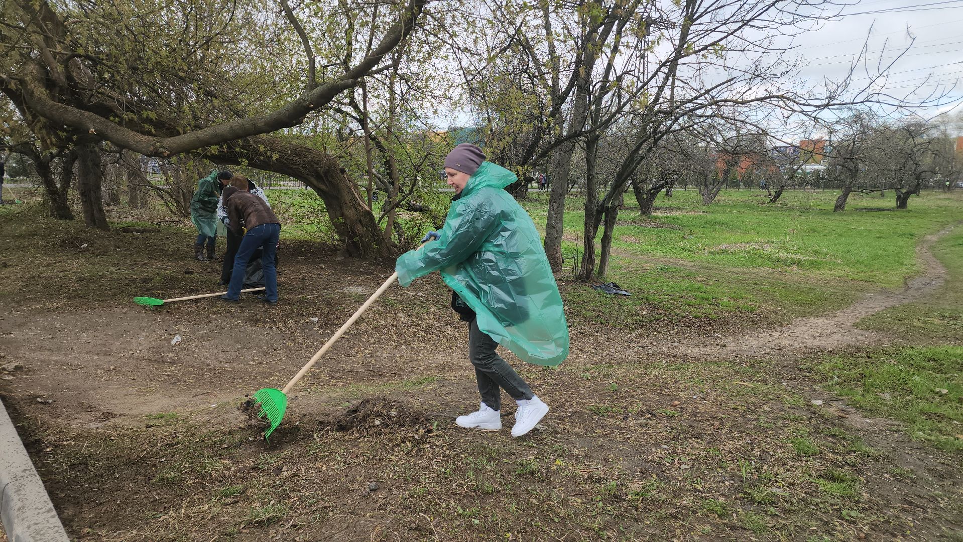 Реутов, субботник, чистый город, грабли, лопаты, листва, мусор,