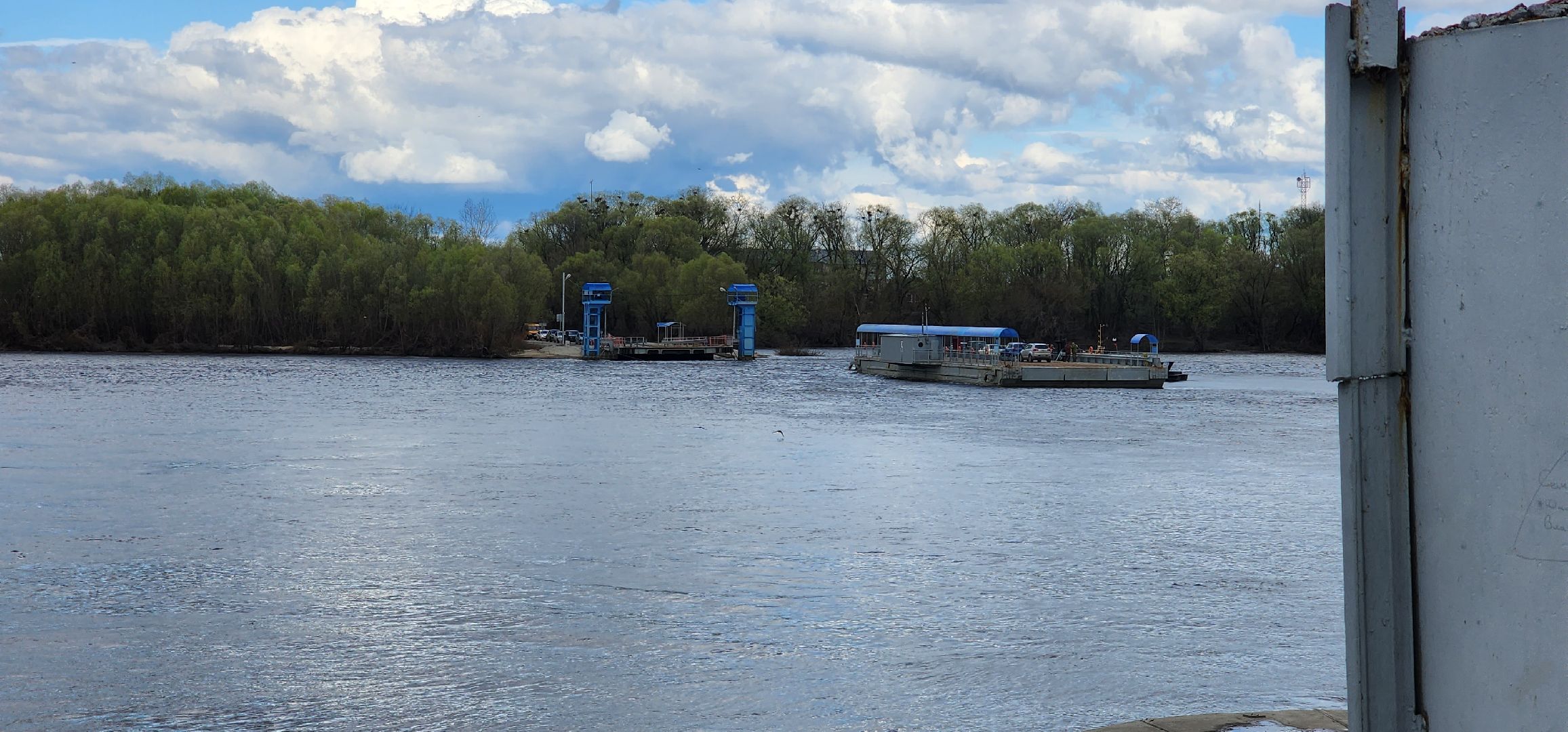 Луховицы, паром, переправа,