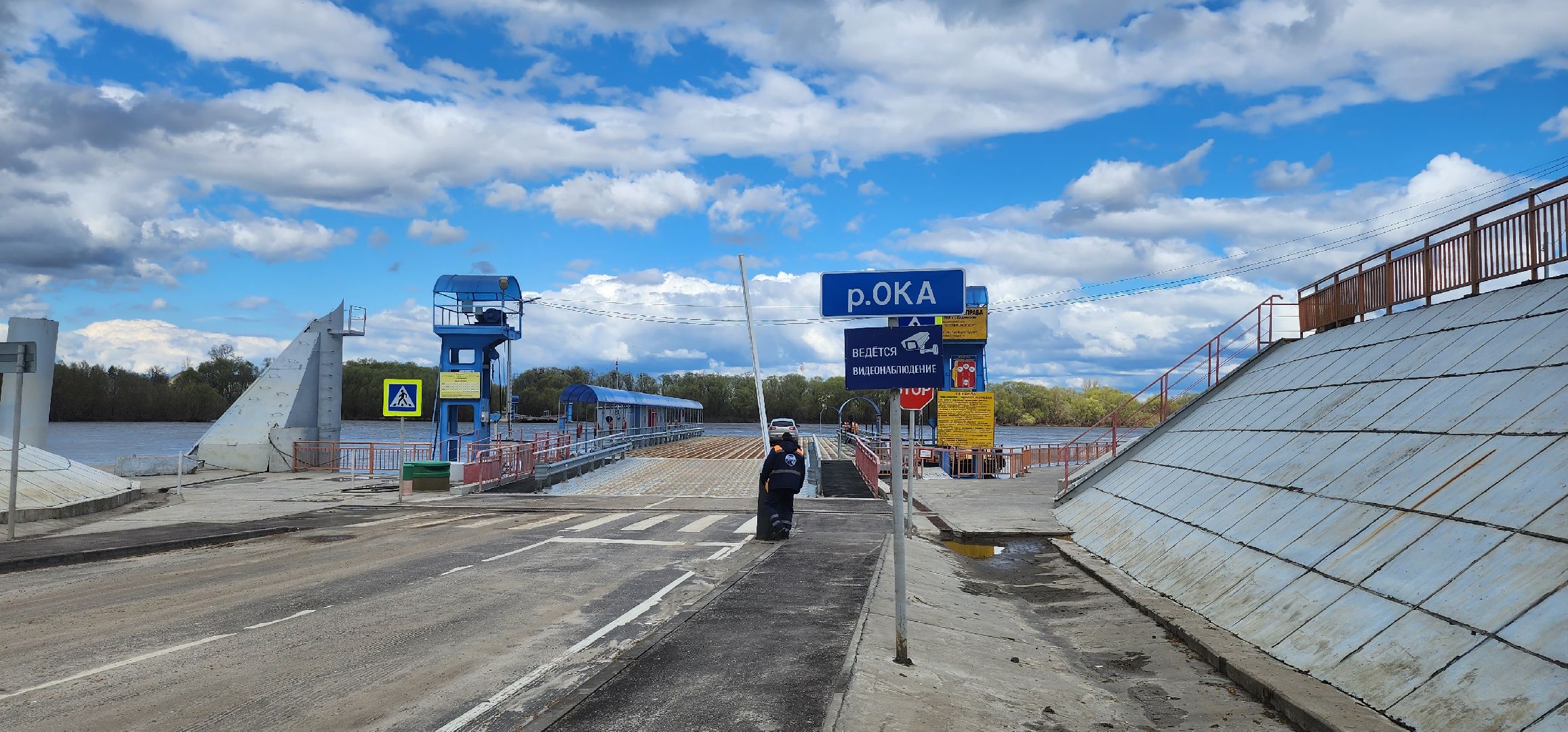 Луховицы, паром, переправа,