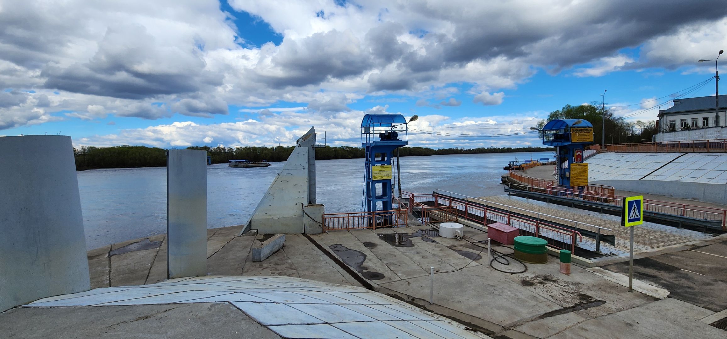 Луховицы, паром, переправа,