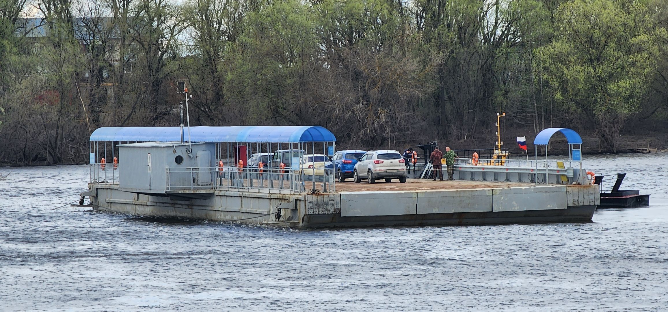 Луховицы, паром, переправа,
