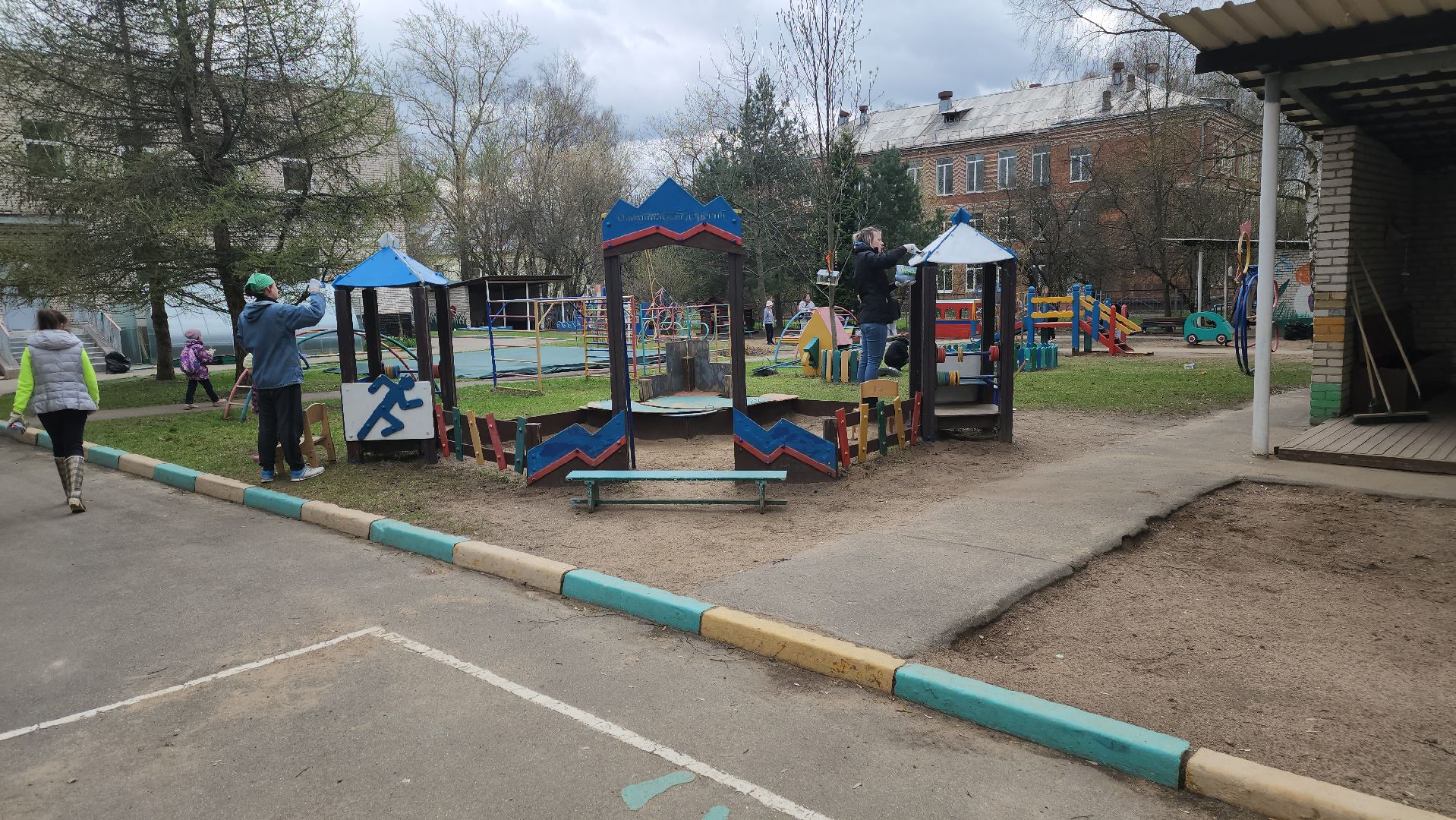 долгопрудный, субботник, месяц благоустройства, Золотой ключик, детский сад,