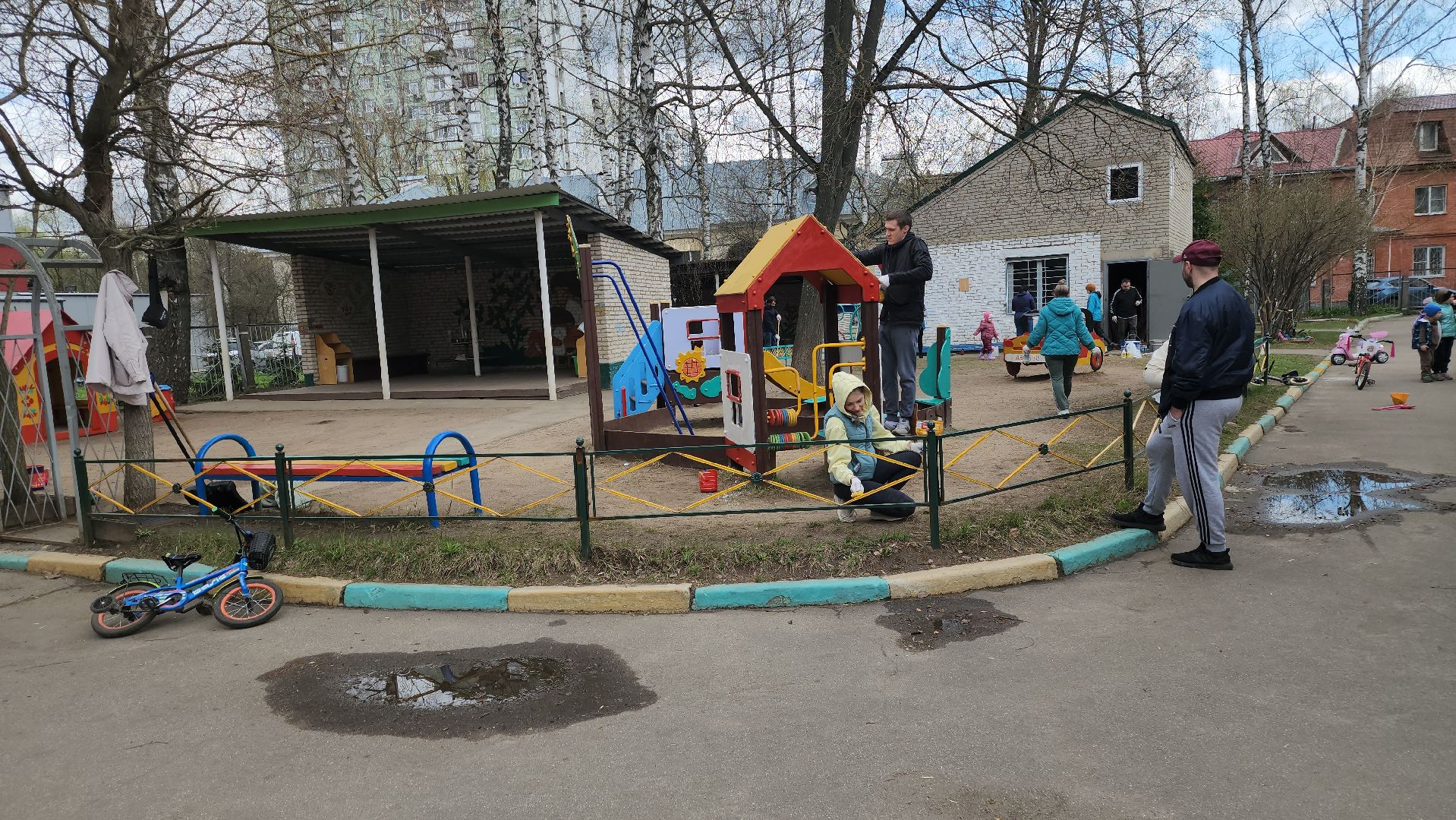 долгопрудный, субботник, месяц благоустройства, Золотой ключик, детский сад,
