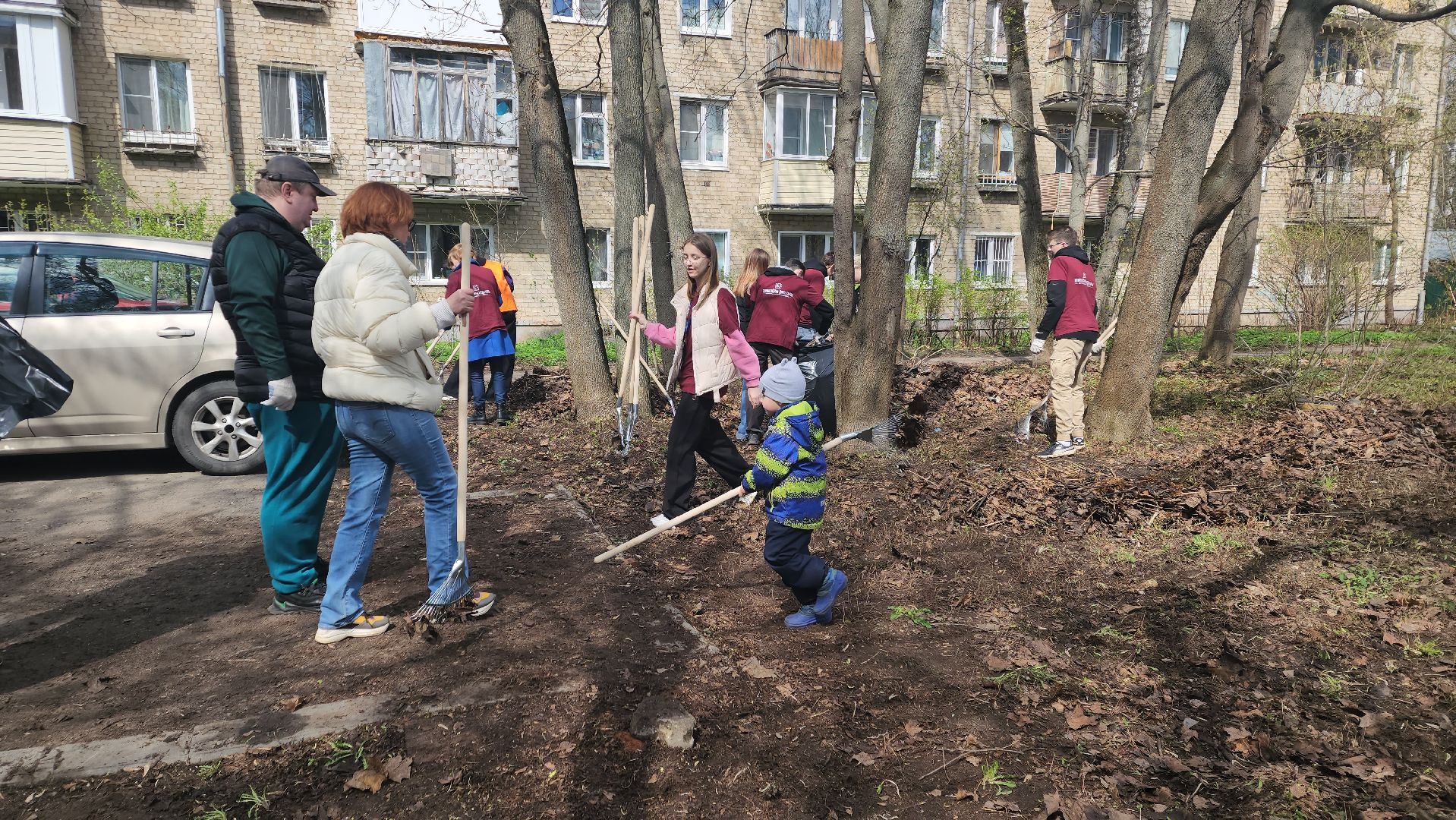 пушкино, субботник, музей, волонтеры культуры, уборка общественных территорий,