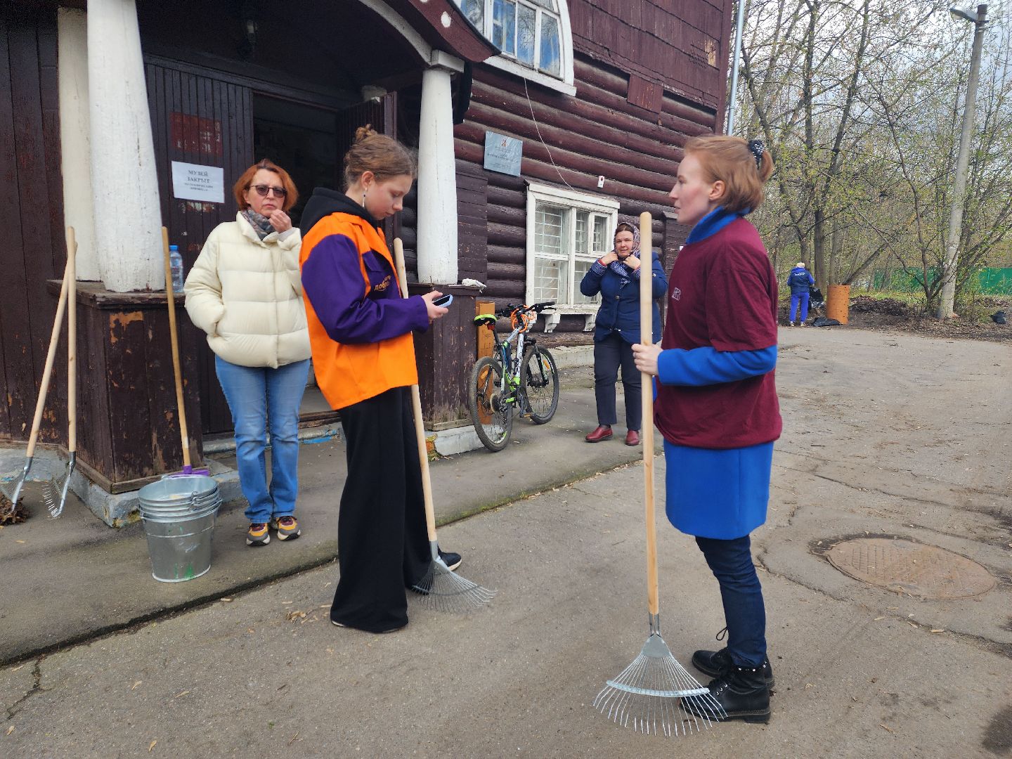 пушкино, субботник, музей, волонтеры культуры, уборка общественных территорий,