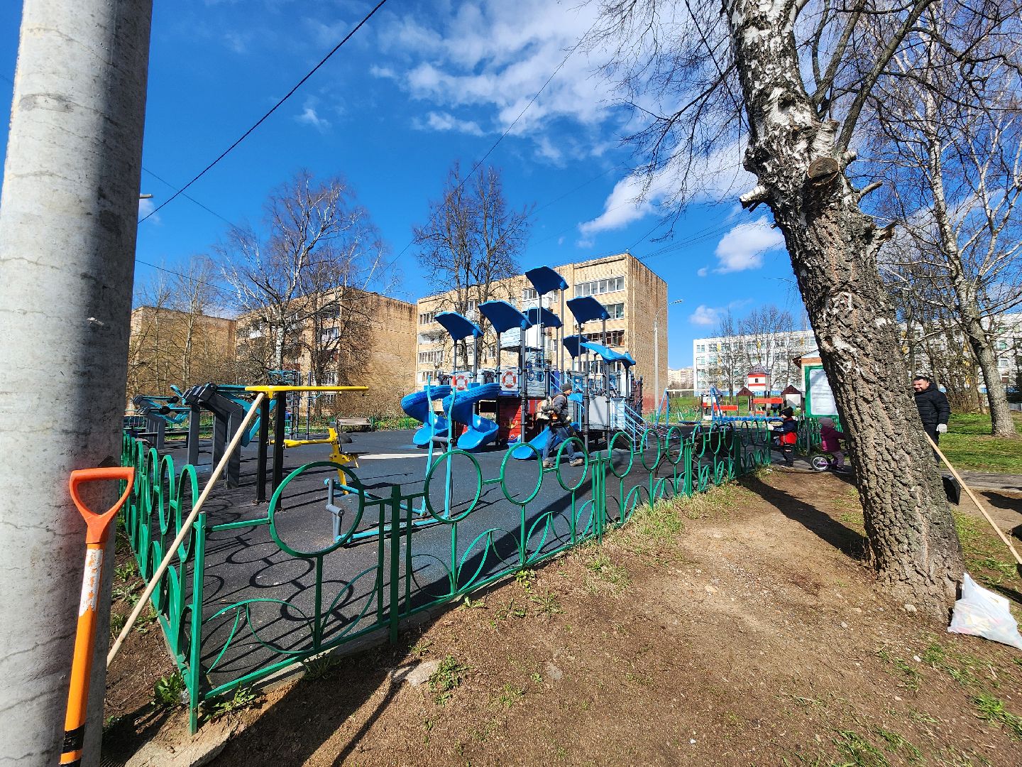 красноармейск, г.о. пушкинский, детская площадка, субботник,