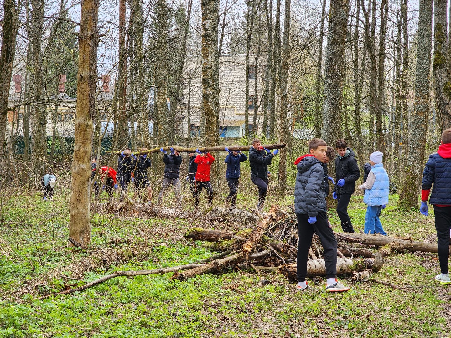 ногинск, лесопарк, Орешник, субботник, общеобластной субботник,
