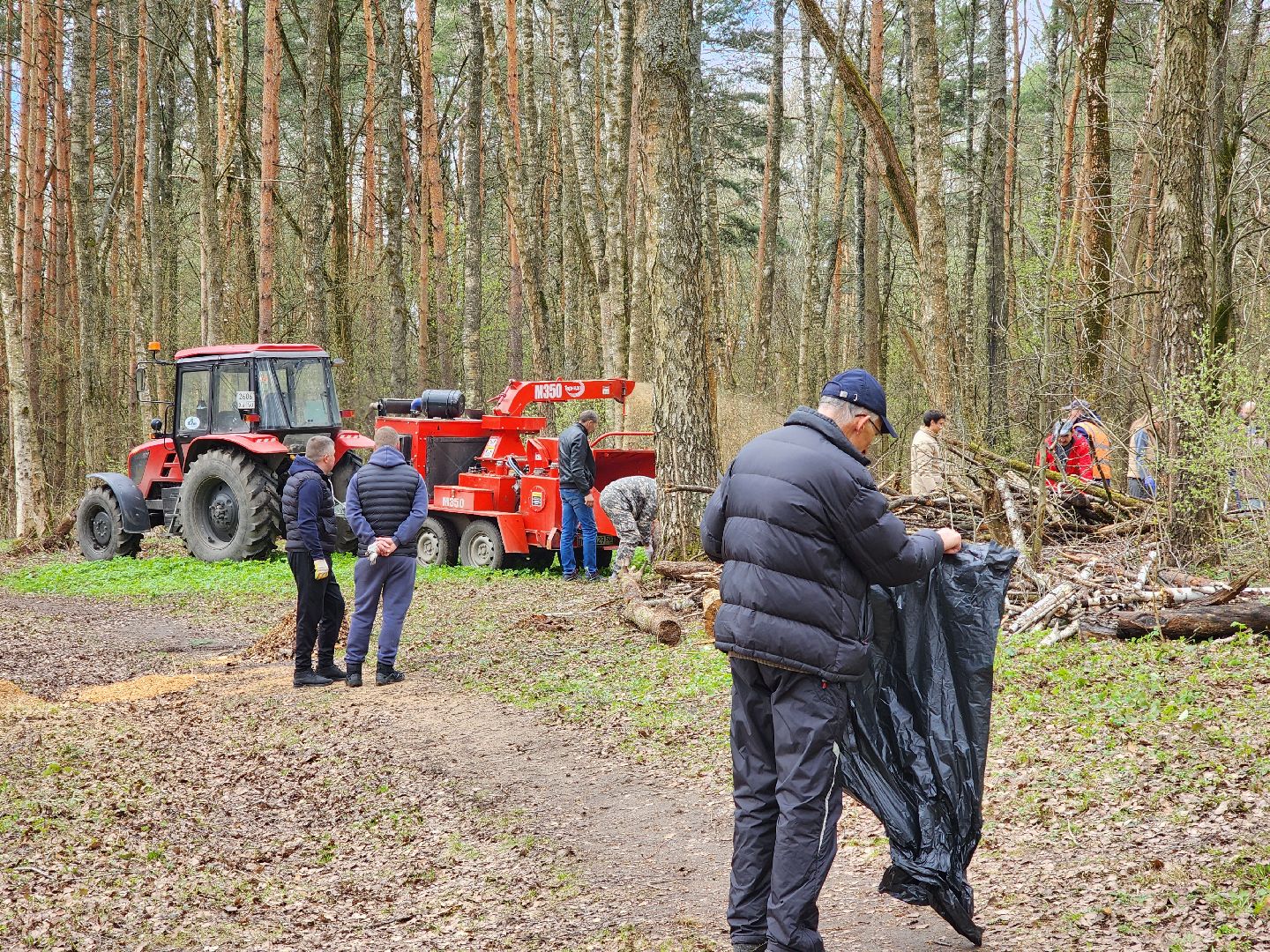 ногинск, лесопарк, Орешник, субботник, общеобластной субботник,