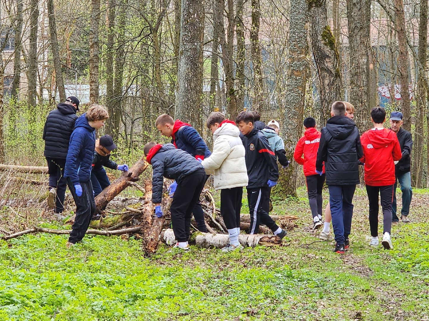 ногинск, лесопарк, Орешник, субботник, общеобластной субботник,