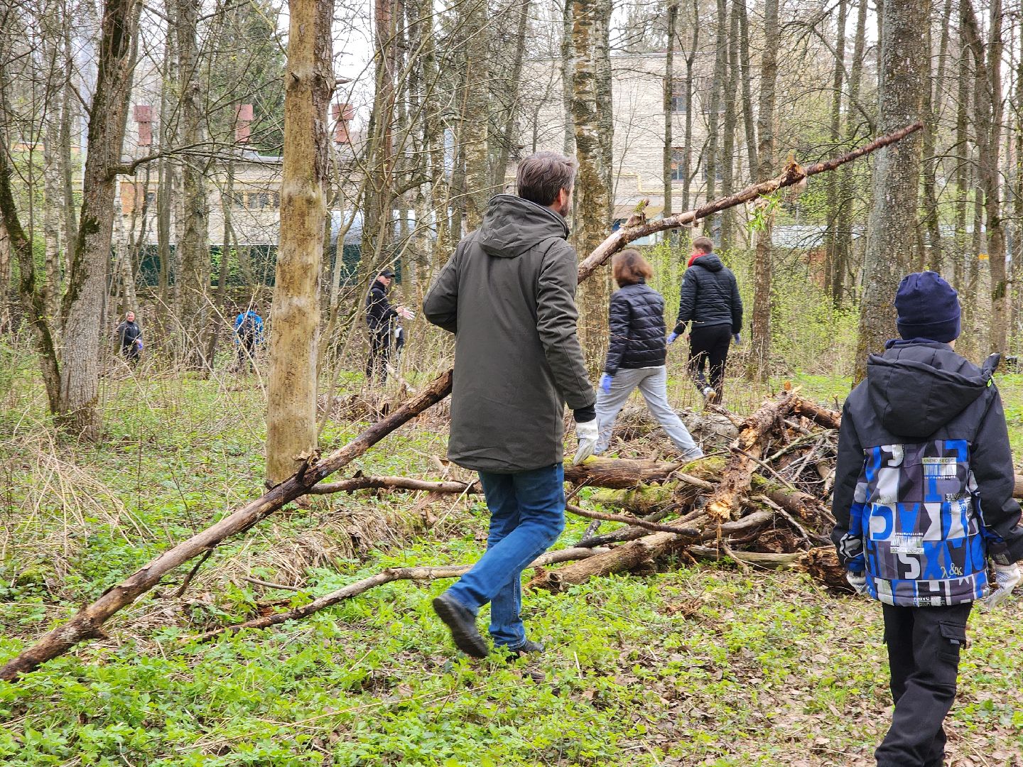 ногинск, лесопарк, Орешник, субботник, общеобластной субботник,