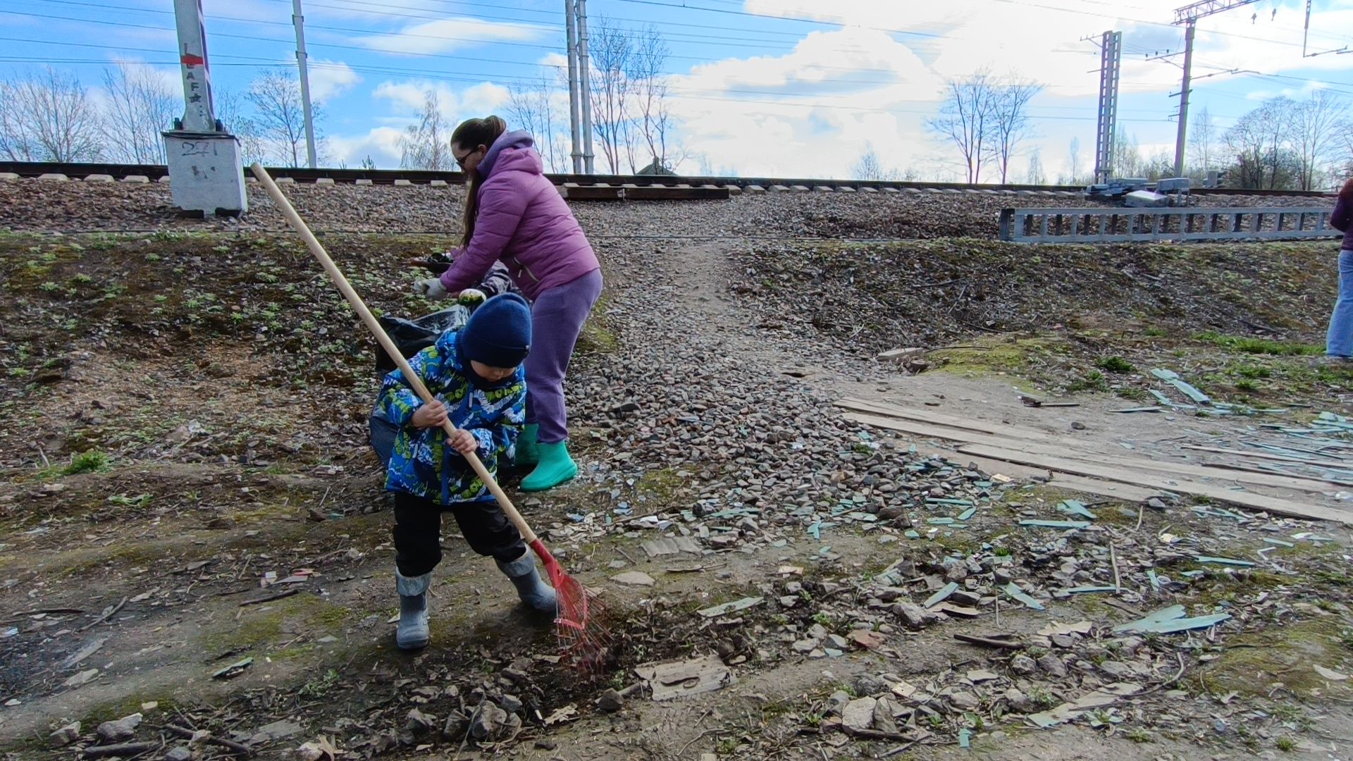 субботник, лобня, уборка,