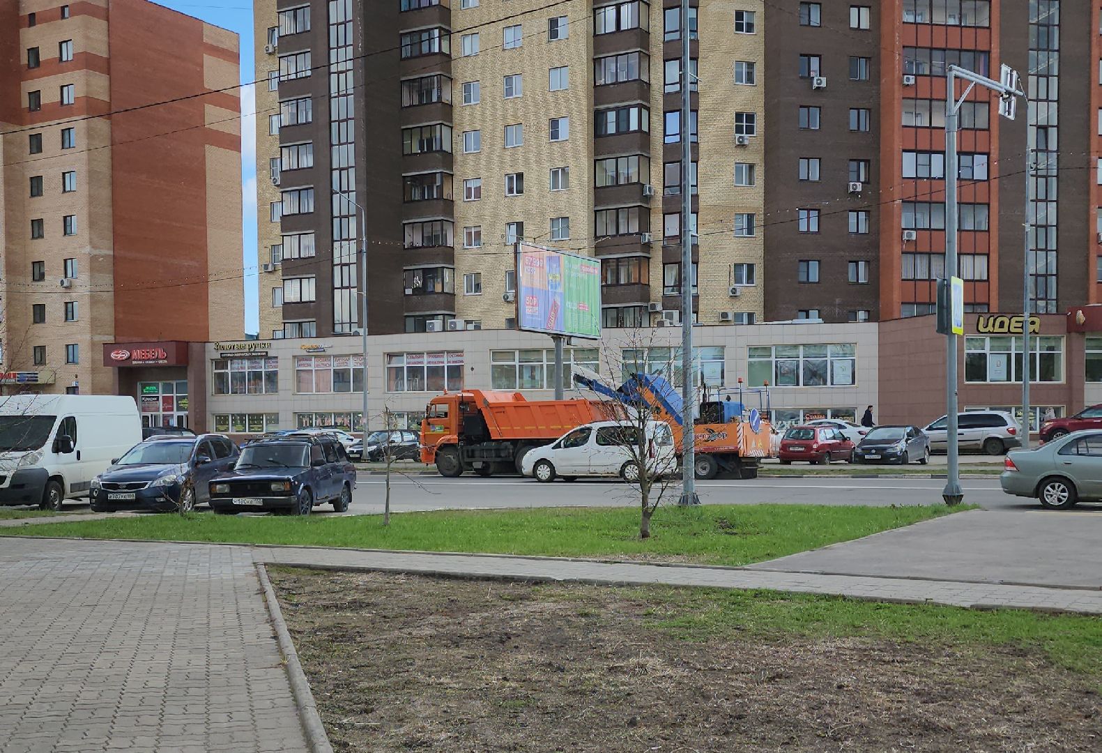 Мбу жку, Уборка города, Чистодор, Комбинированная машина, Дубна,