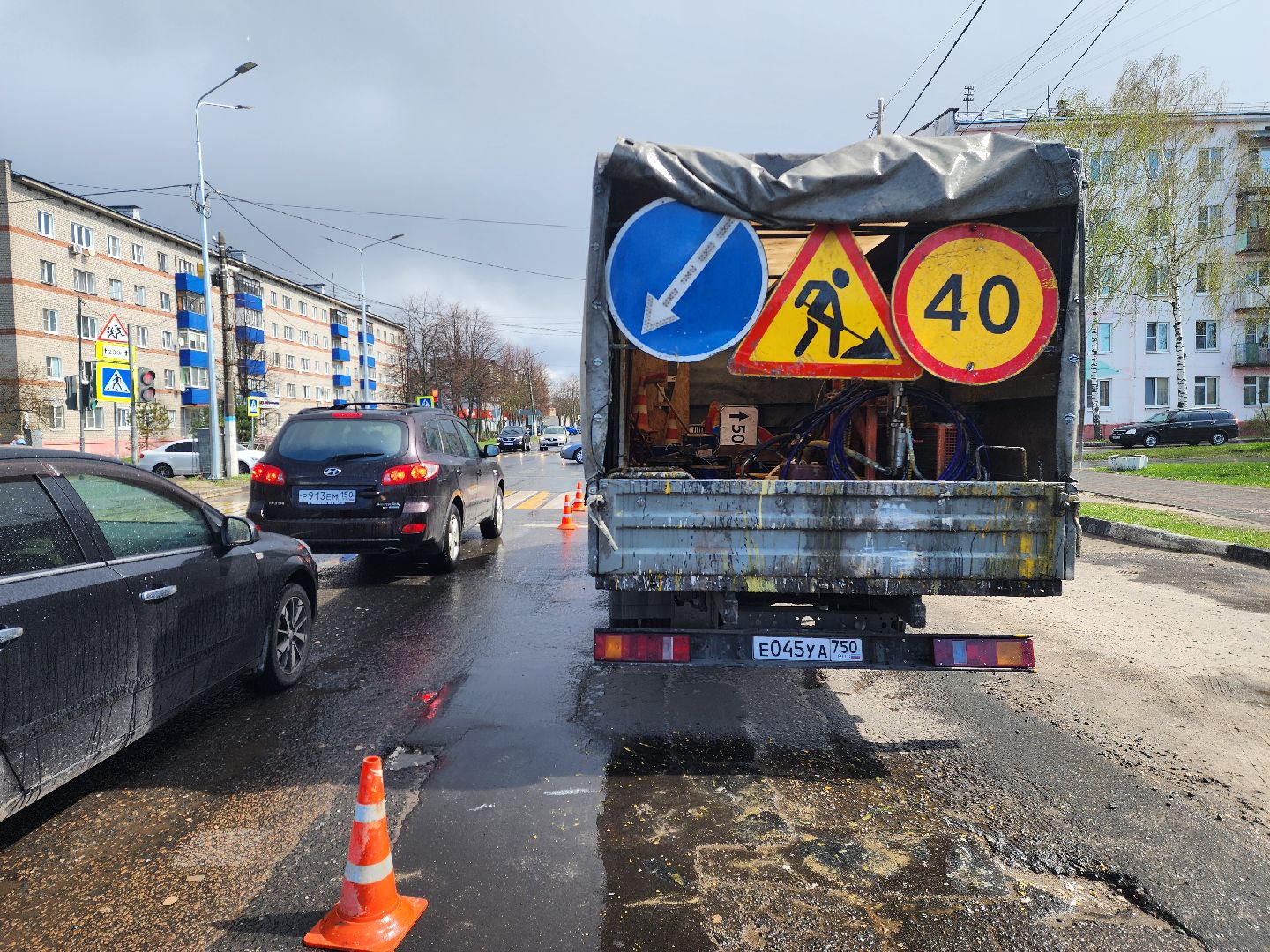шатура, дорожная безопасность, дорожная разметка, зебра, пешеходный переход, ремонт, обновление, жкх и благоустройство,