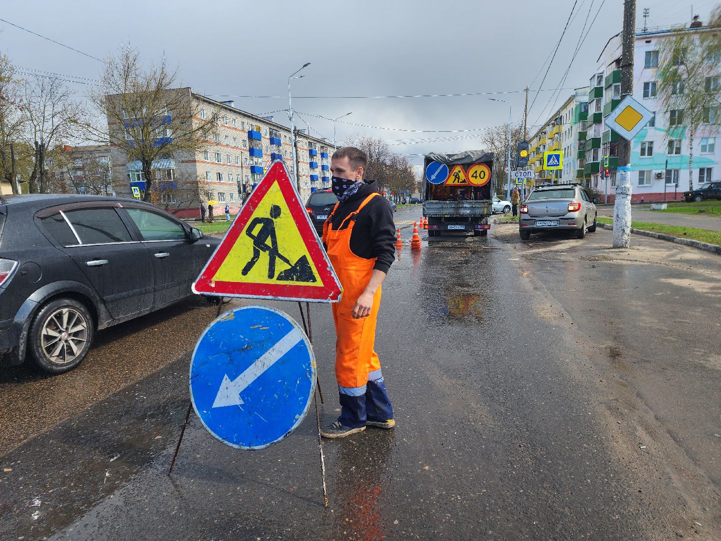 шатура, дорожная безопасность, дорожная разметка, зебра, пешеходный переход, ремонт, обновление, жкх и благоустройство,