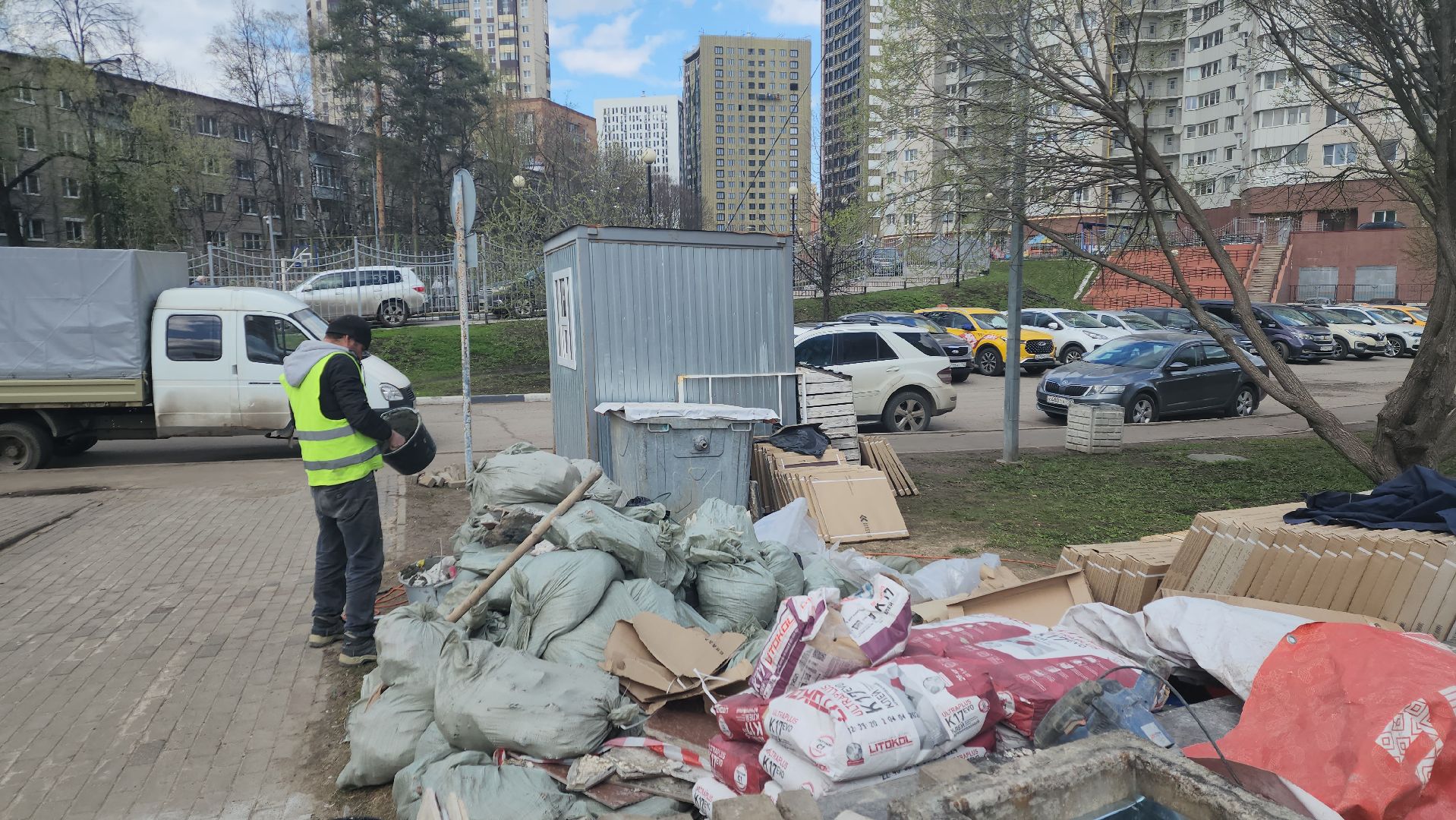 пушкино, ремонт, мемориал, плитка, восстановительные работы,