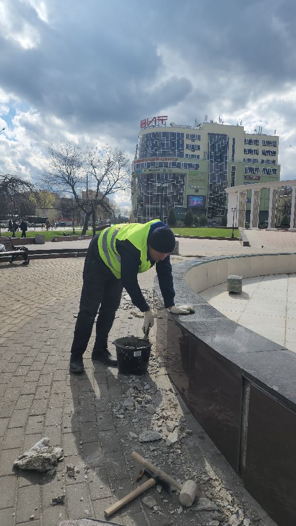 пушкино, ремонт, мемориал, плитка, восстановительные работы,