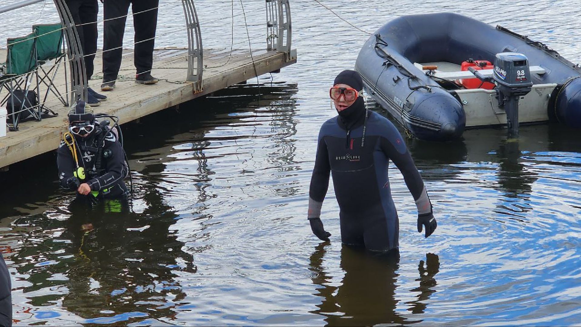 люберцы, кореневский карьер, плавающий экскаватор,
