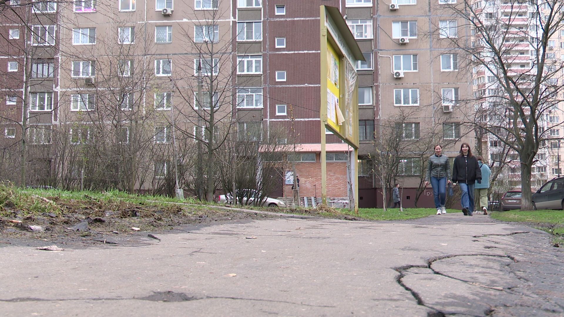 Реутов, благоустройство, народная тропа, дорожки, асфальт, бордюры,