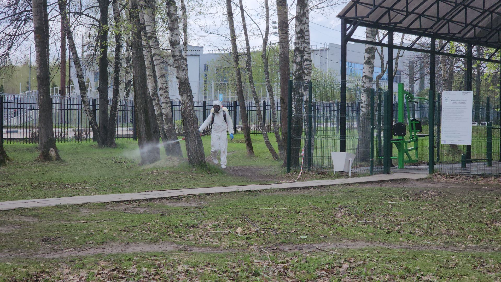 кашира, городской парк, акарицидная обработка, клещи, обработка от клещей, паразиты, профилактика заболеваний,