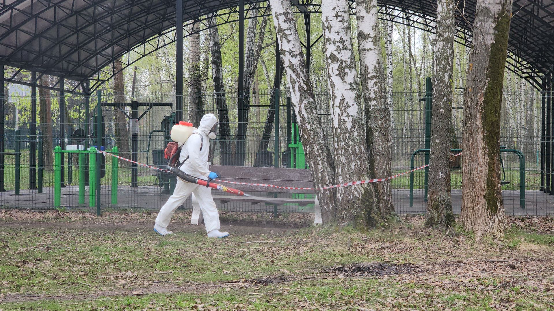 кашира, городской парк, акарицидная обработка, клещи, обработка от клещей, паразиты, профилактика заболеваний,