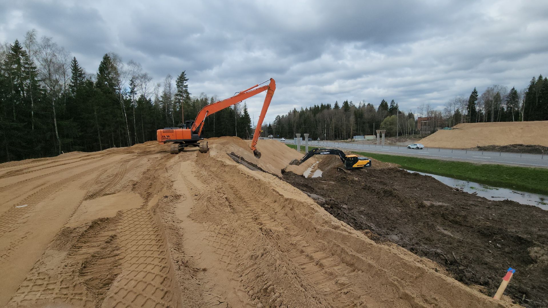строительство дорог, Федеральная дорога, М-1, дорохово, руза, рузский городской округ, московская область, подмосковье,