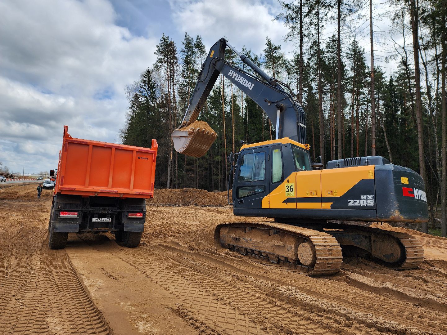 строительство дорог, Федеральная дорога, М-1, дорохово, руза, рузский городской округ, московская область, подмосковье,