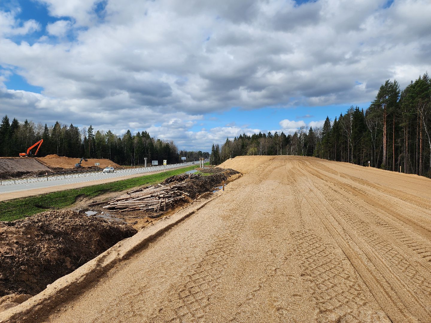строительство дорог, Федеральная дорога, М-1, дорохово, руза, рузский городской округ, московская область, подмосковье,