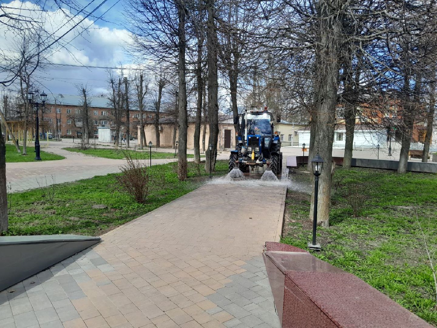 лотошино, сквер победы, благоустройство,