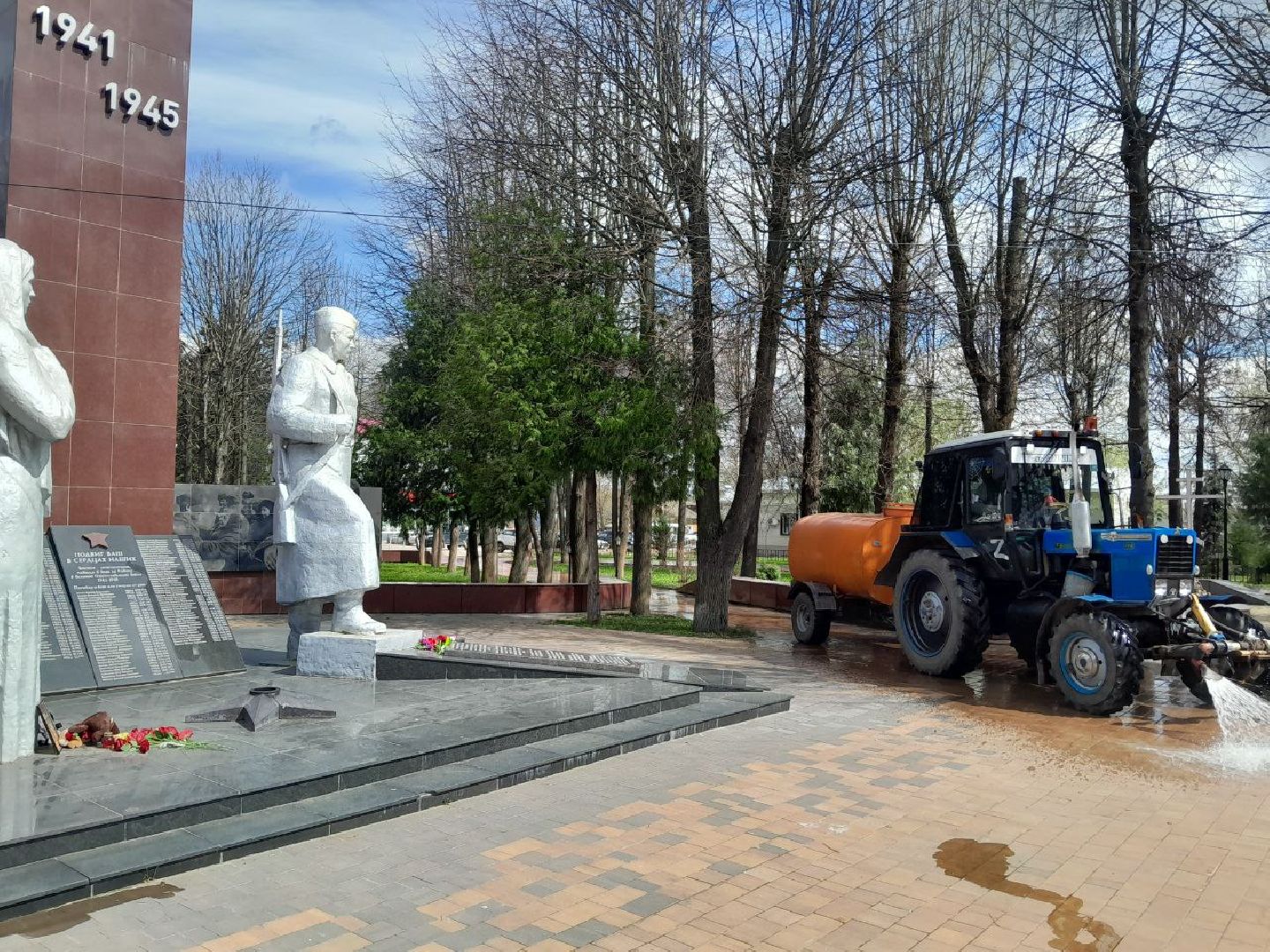лотошино, сквер победы, благоустройство,
