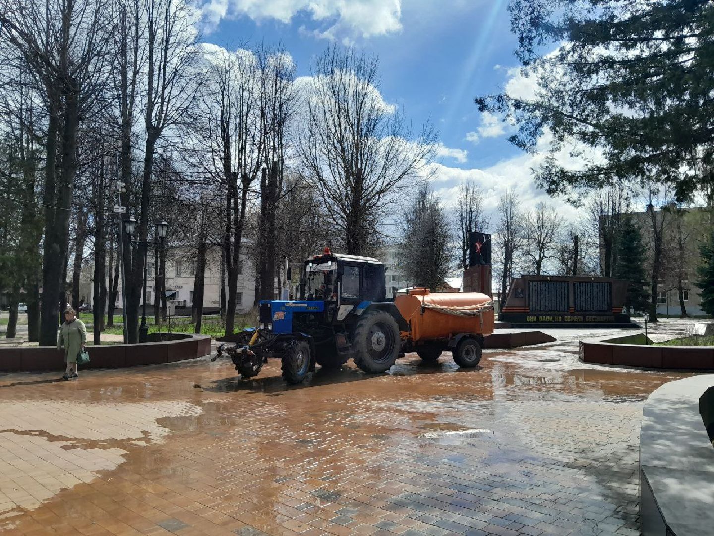 лотошино, сквер победы, благоустройство,