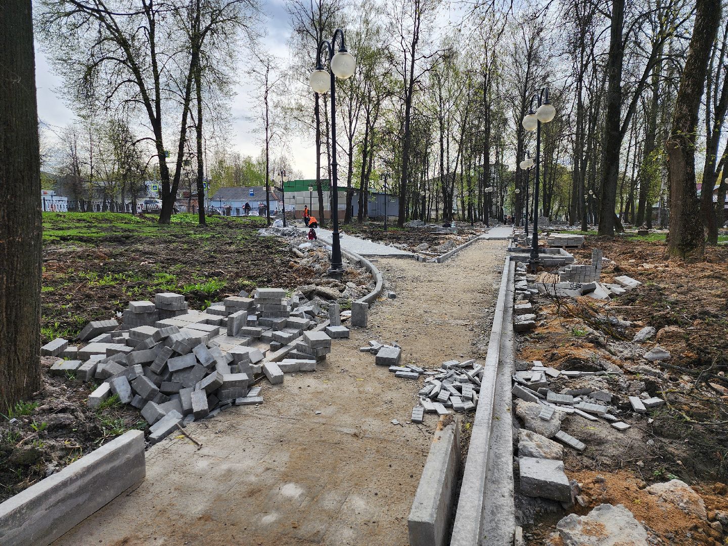 серпухов, подмосковье, укладка плитки, благоустройство,