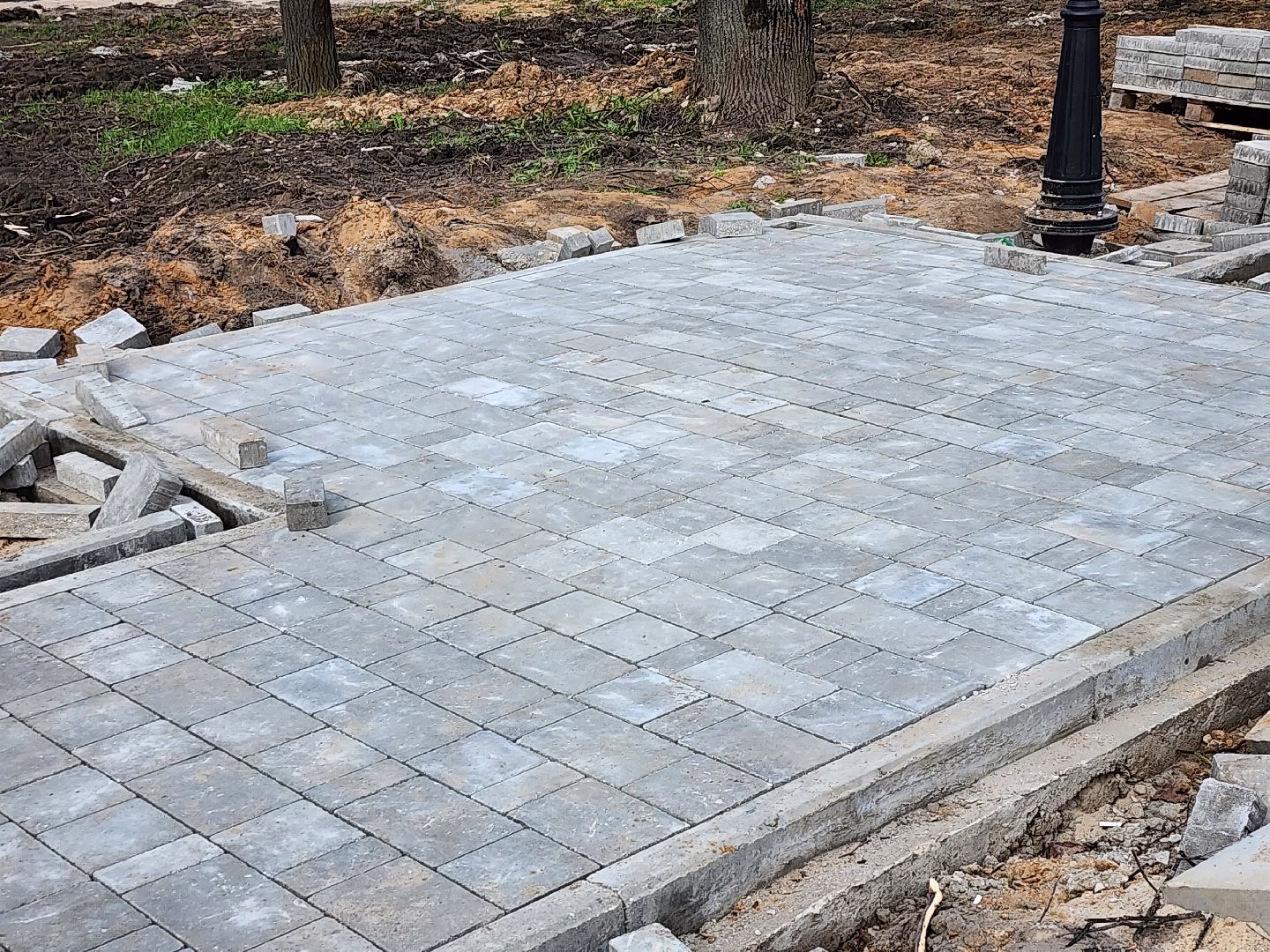 серпухов, подмосковье, укладка плитки, благоустройство,