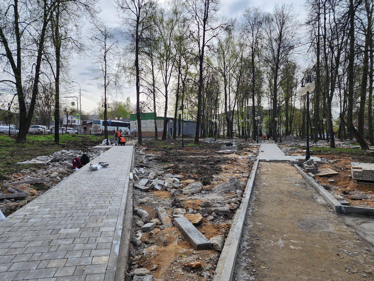 серпухов, подмосковье, укладка плитки, благоустройство,