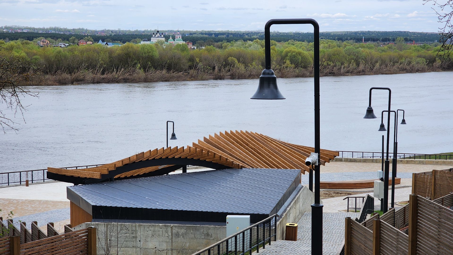 кашира, еддс, ока, паводок, водно-спасательная станция, набережная, уровень воды,