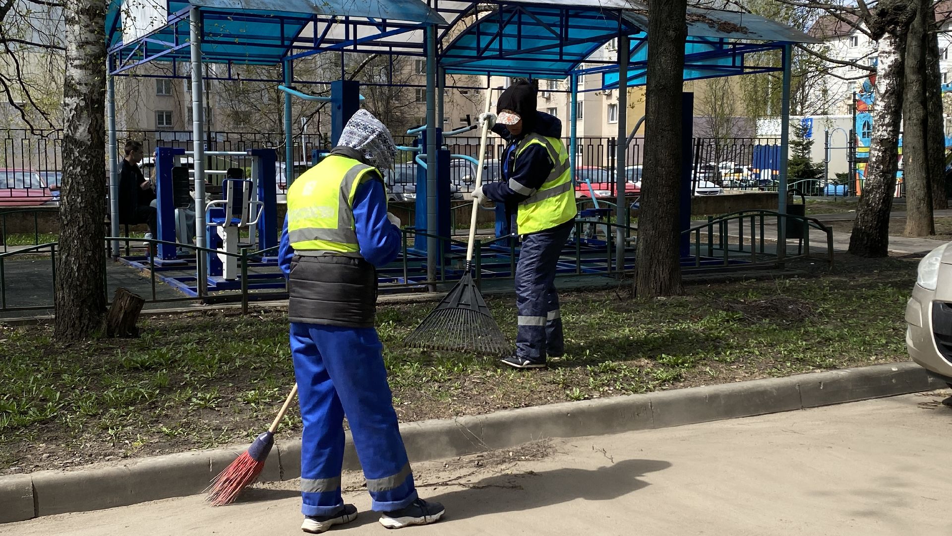 уборка города, мбу благоустройство, месяц чистоты и благоустройства,уборка дворов, видное,