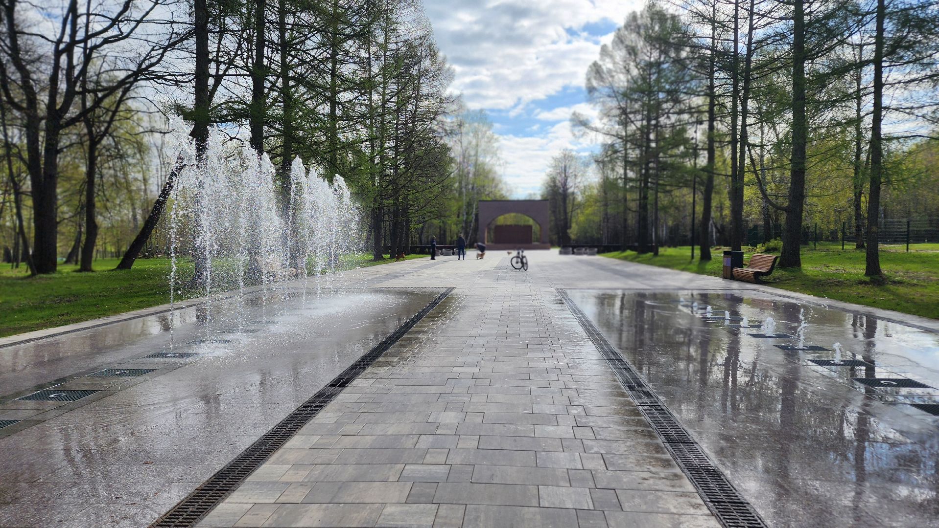 ступино, фонтаны подмосковья, сезон фонтанов,