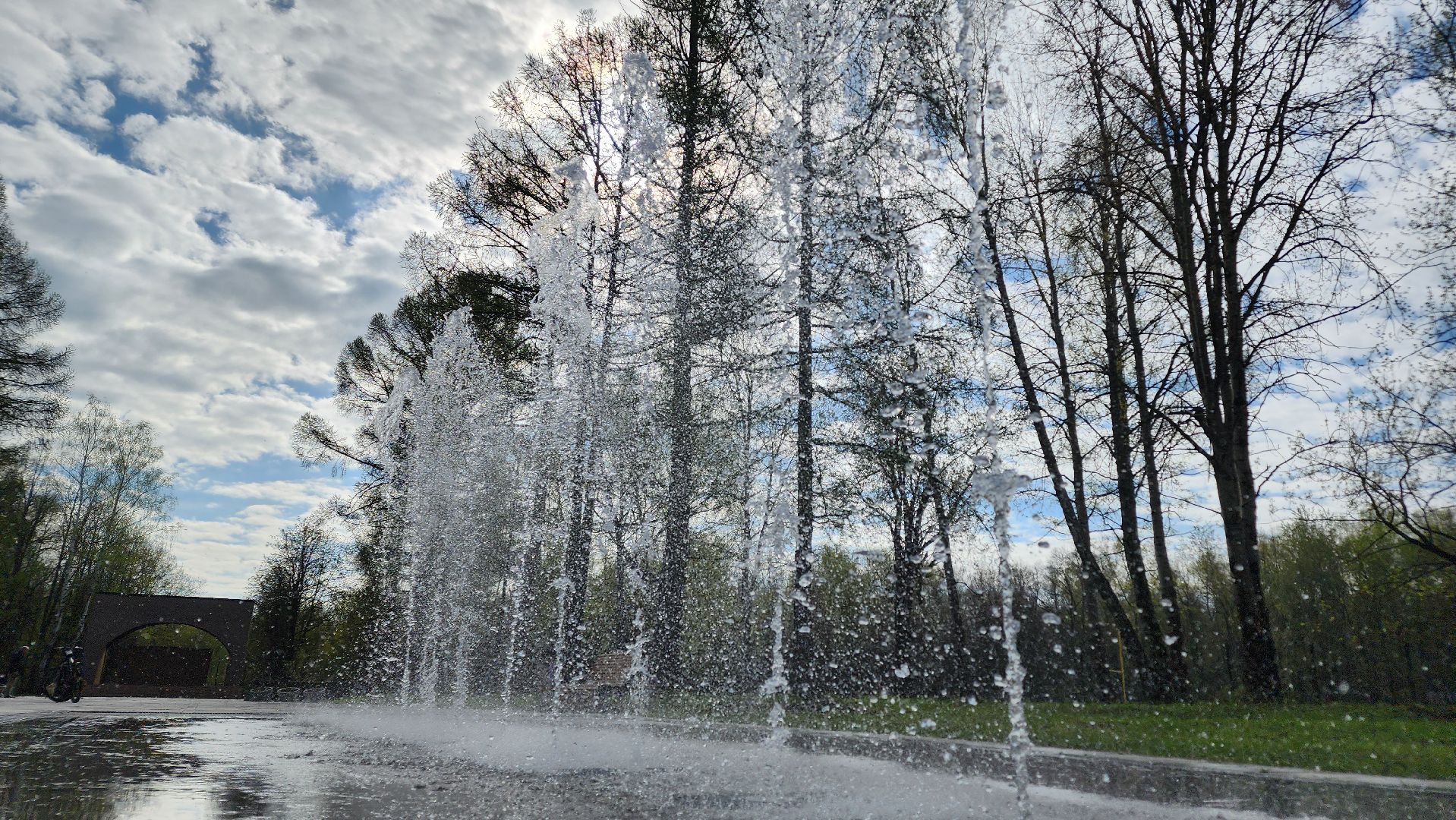 ступино, фонтаны подмосковья, сезон фонтанов,