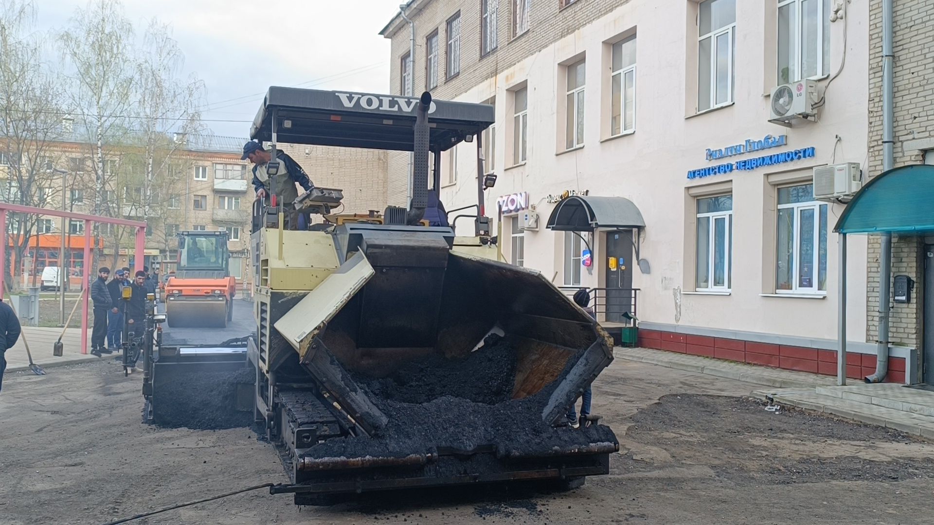 сквер, асфальт, лобня,