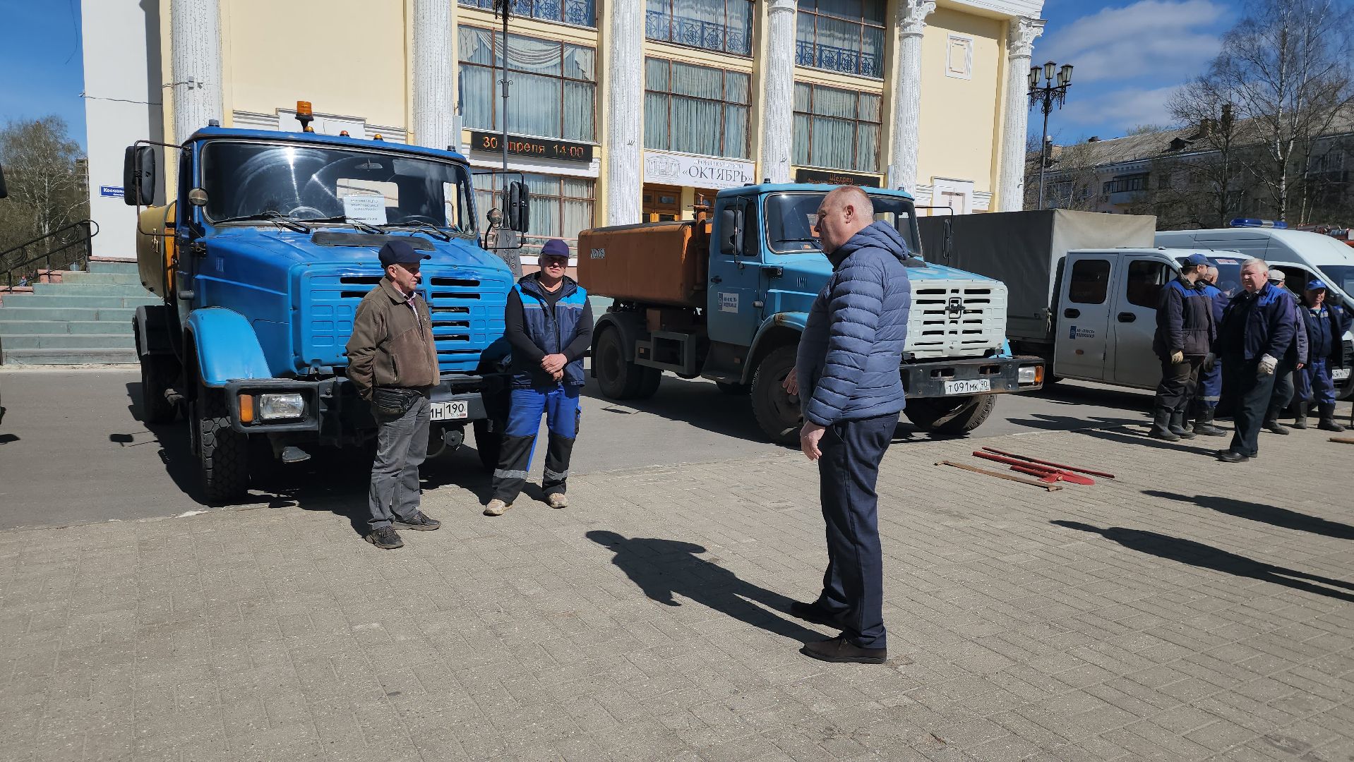 Дубна, Смотр техники, противопожарная безопасность, мособлпожспас, Коммунальная техника,