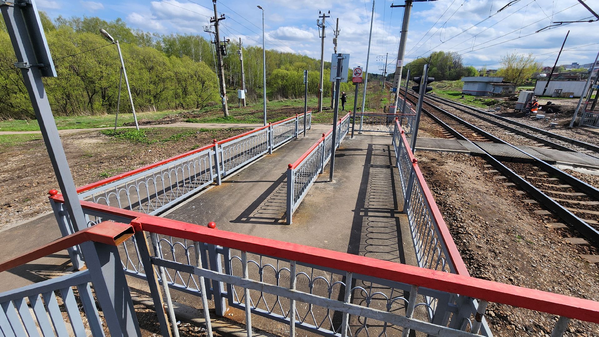 кашира, тесна, жд переход, сигнализация, электрички, поезда, ржд, павелецкое направление,