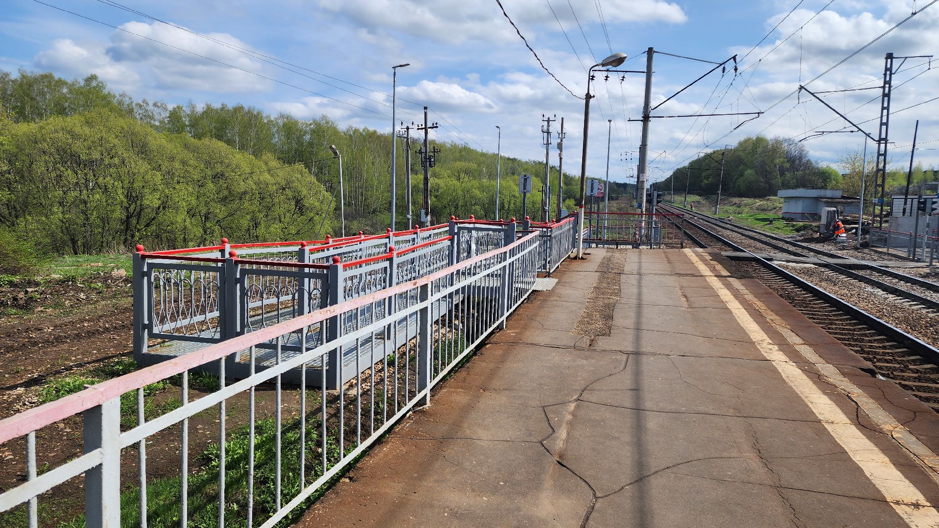 кашира, тесна, жд переход, сигнализация, электрички, поезда, ржд, павелецкое направление,