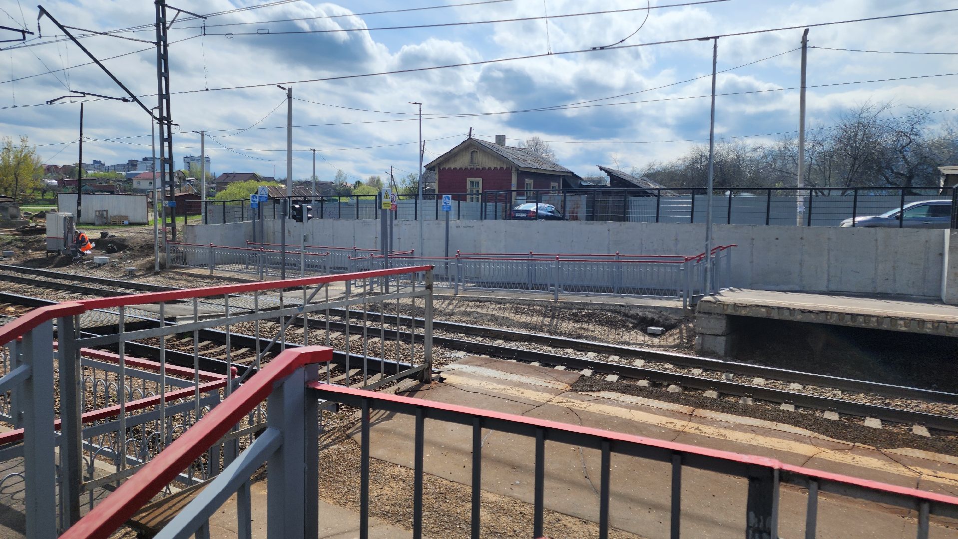 кашира, тесна, жд переход, сигнализация, электрички, поезда, ржд, павелецкое направление,