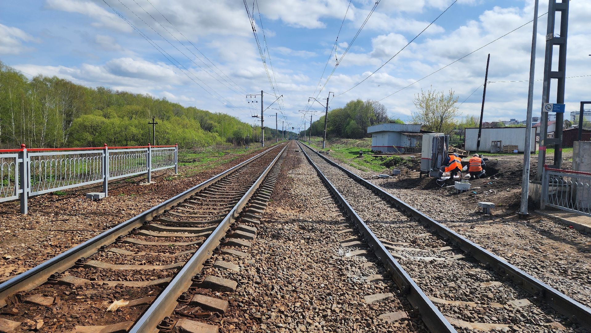 кашира, тесна, жд переход, сигнализация, электрички, поезда, ржд, павелецкое направление,
