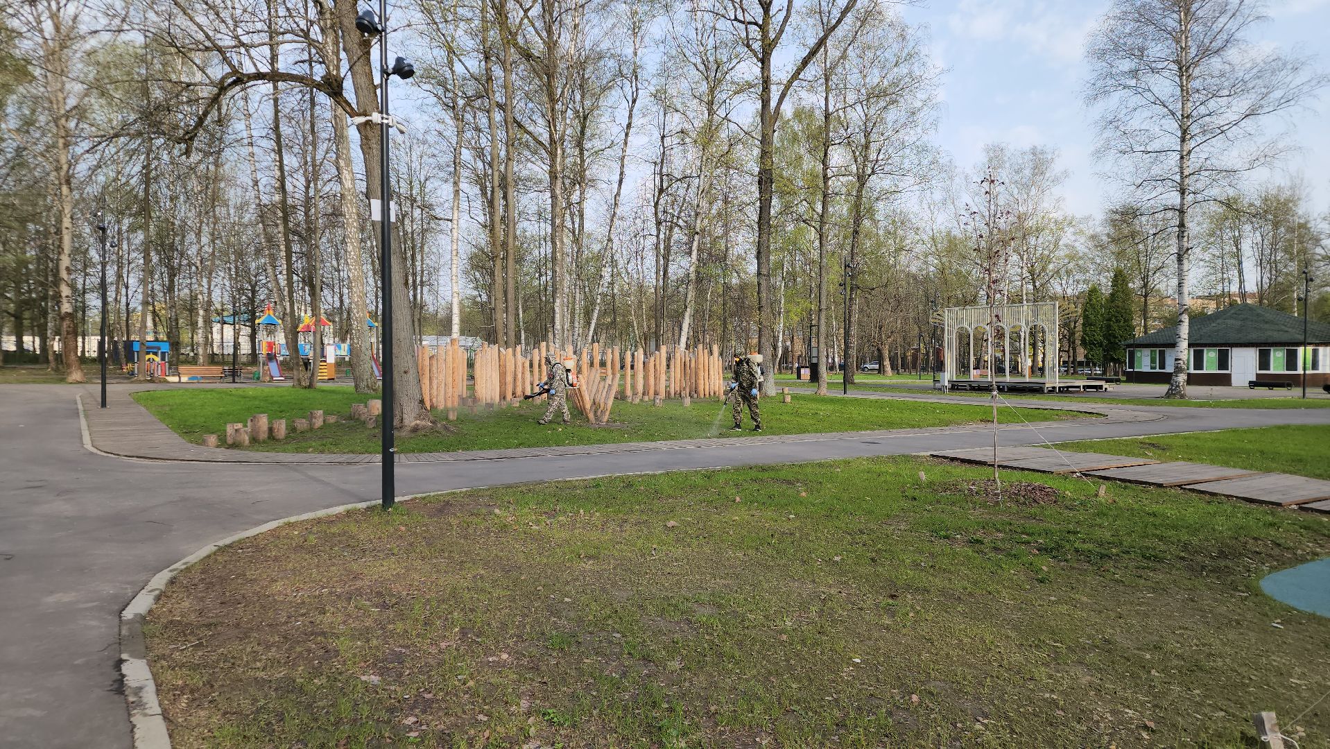 ступино, парки подмосковья, обработка от клещей,