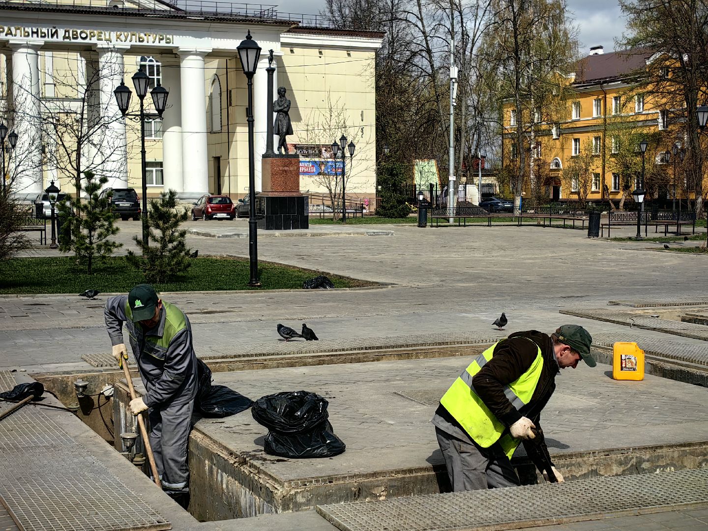 фонтан, летний сезон, открытие, промывка чаш фонтанов, благоуйстройство,