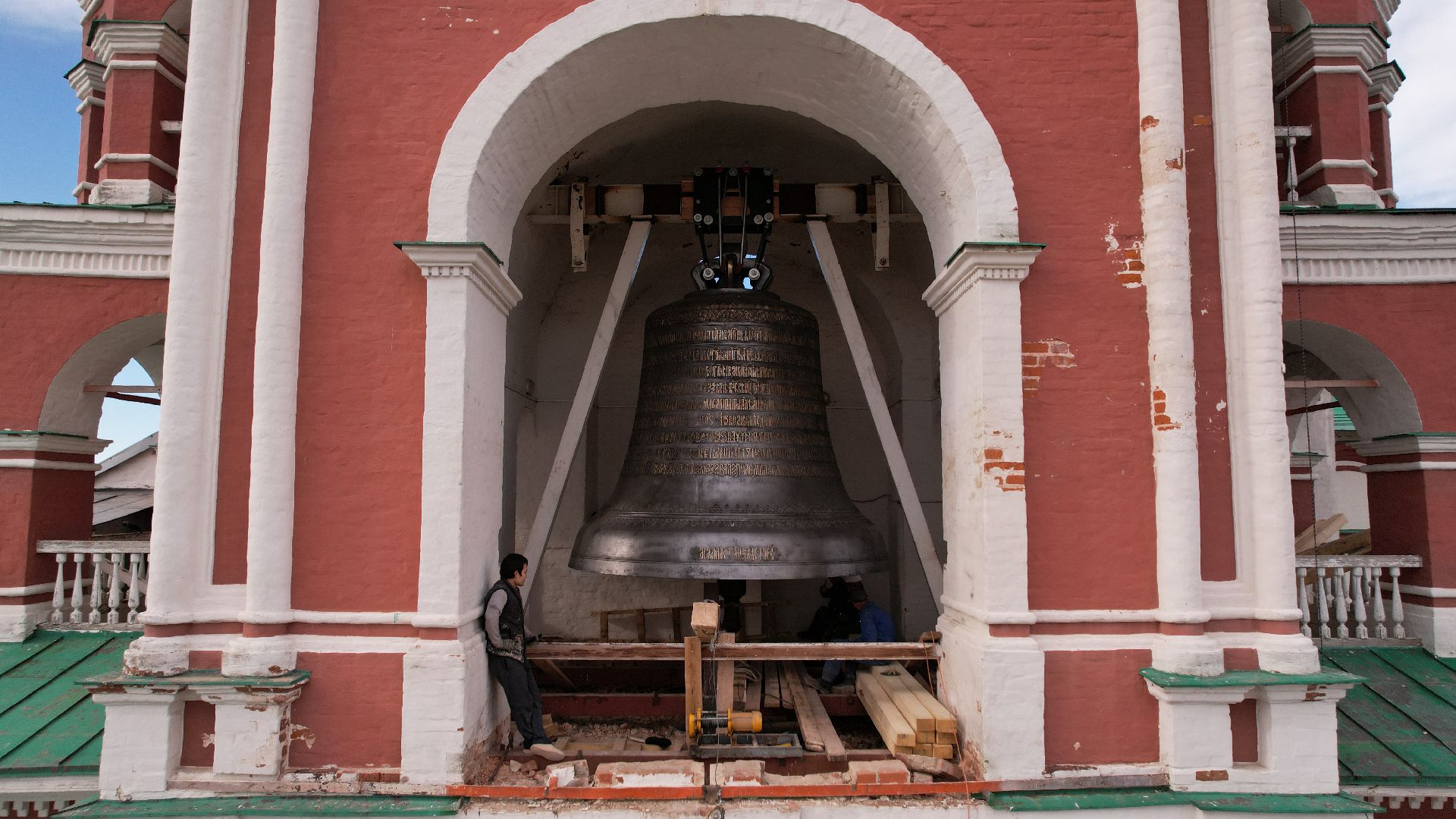видео с коптера, монастырь, звенигород,